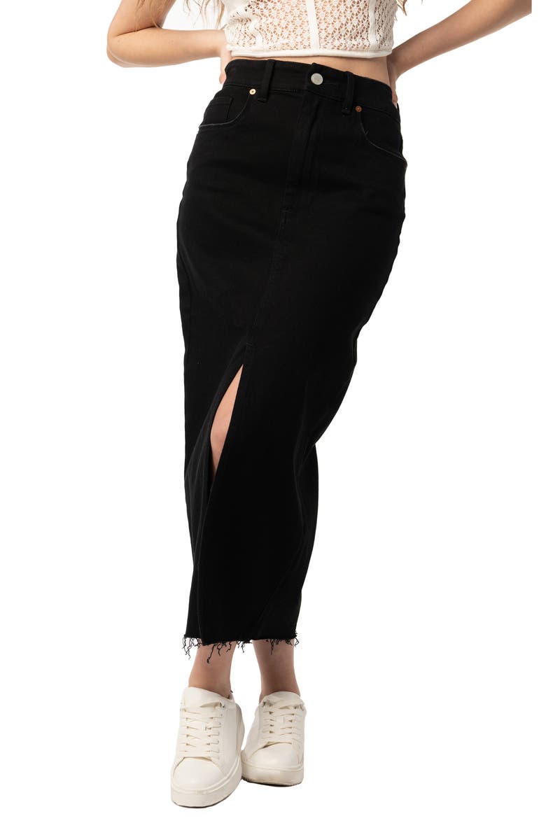 BLANKNYC Denim Midi Skirt, Main, color,