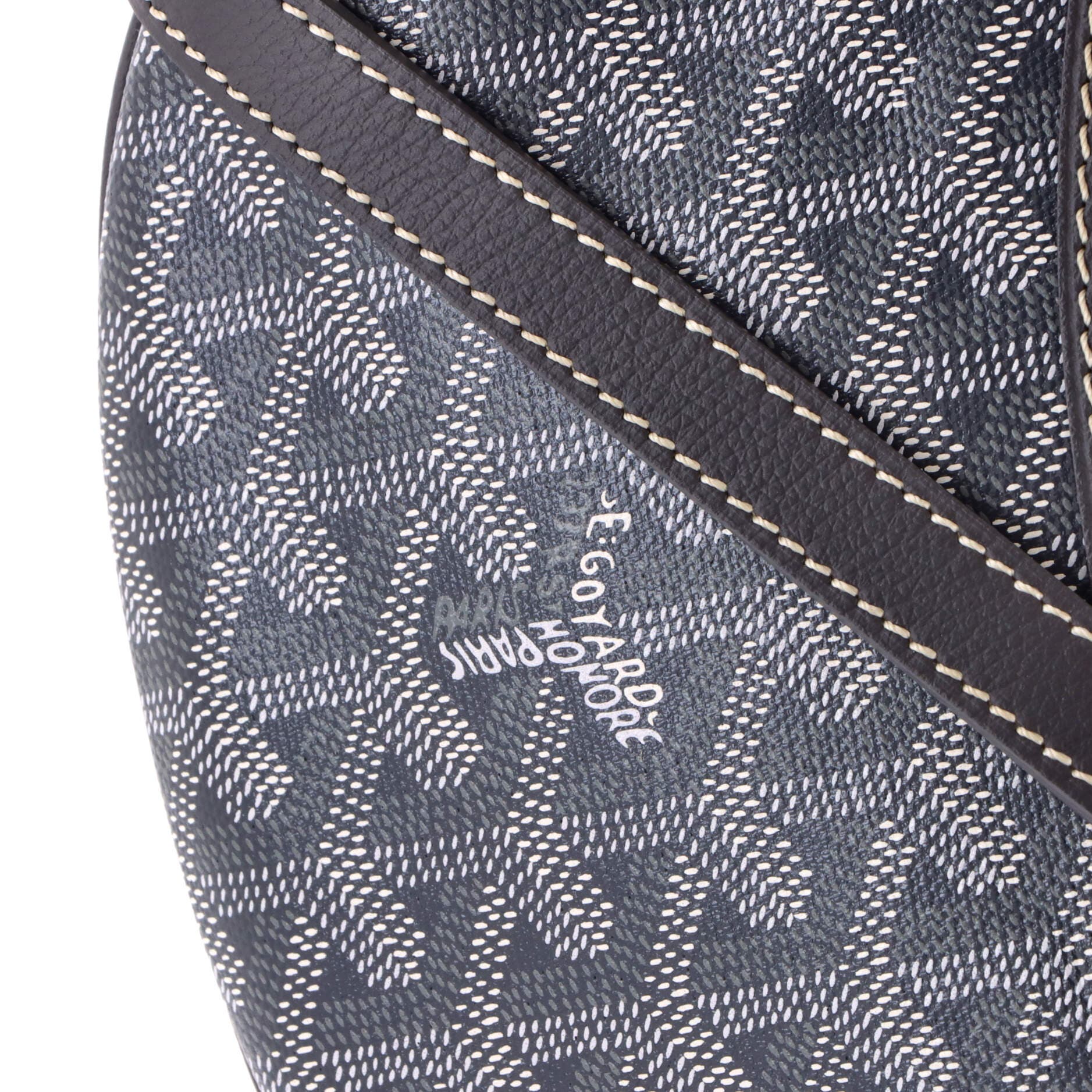 Pre-Owned Goyard Hirondelle Shoulder Bag Coated Canvas and Leather, Alternate, color, Gray