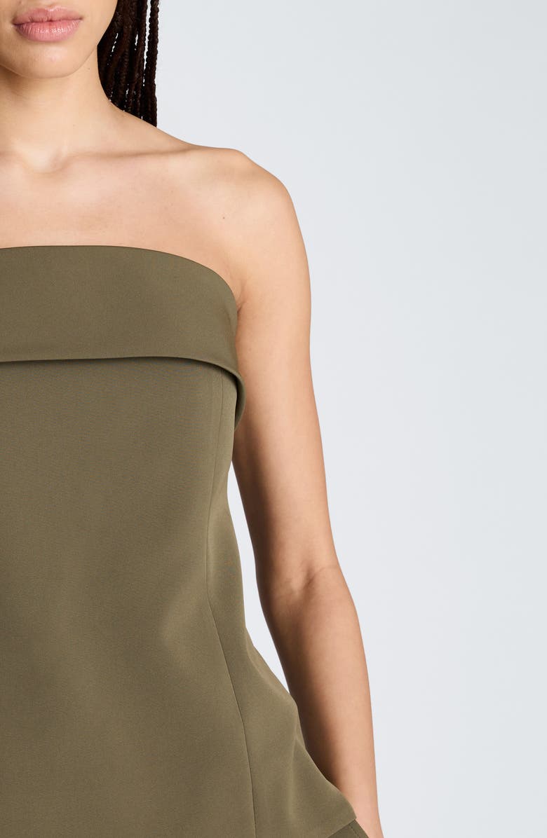 Kenneth Cole Strapless Bustier Top, Alternate, color, Turtle Green