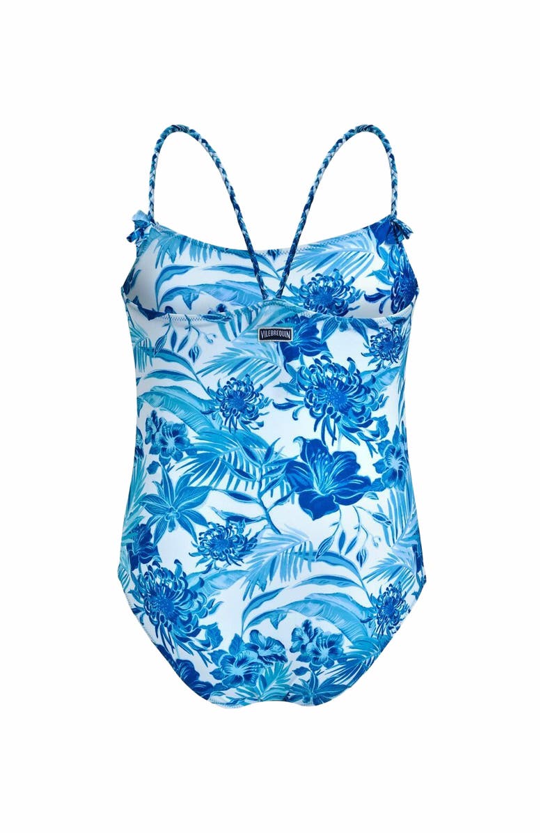 Vilebrequin Kids' Tahiti Flowers One-Piece Swimsuit, Alternate, color, 