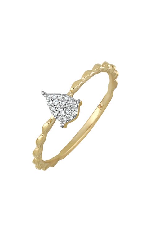 Bony Levy Mykonos Diamond Pavé Stacking Ring in 18K Yellow Gold 
