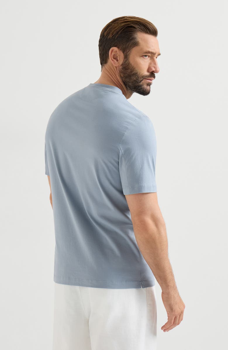 Brunello Cucinelli Jersey T-shirt with logo, Alternate, color, Slate