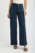 Wit & Wisdom Emma Patch Pocket High Waist Wide Leg Pants