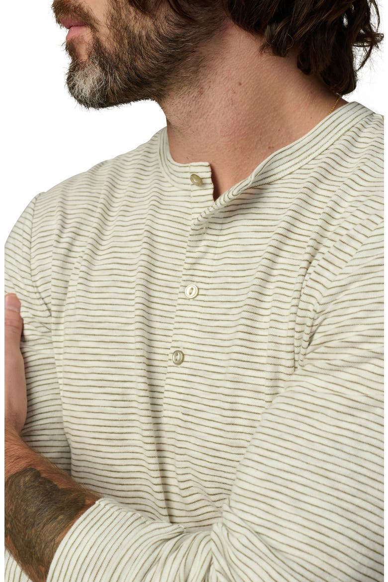 Stripe Long Sleeve Henley, Alternate, color, SEAGRASS