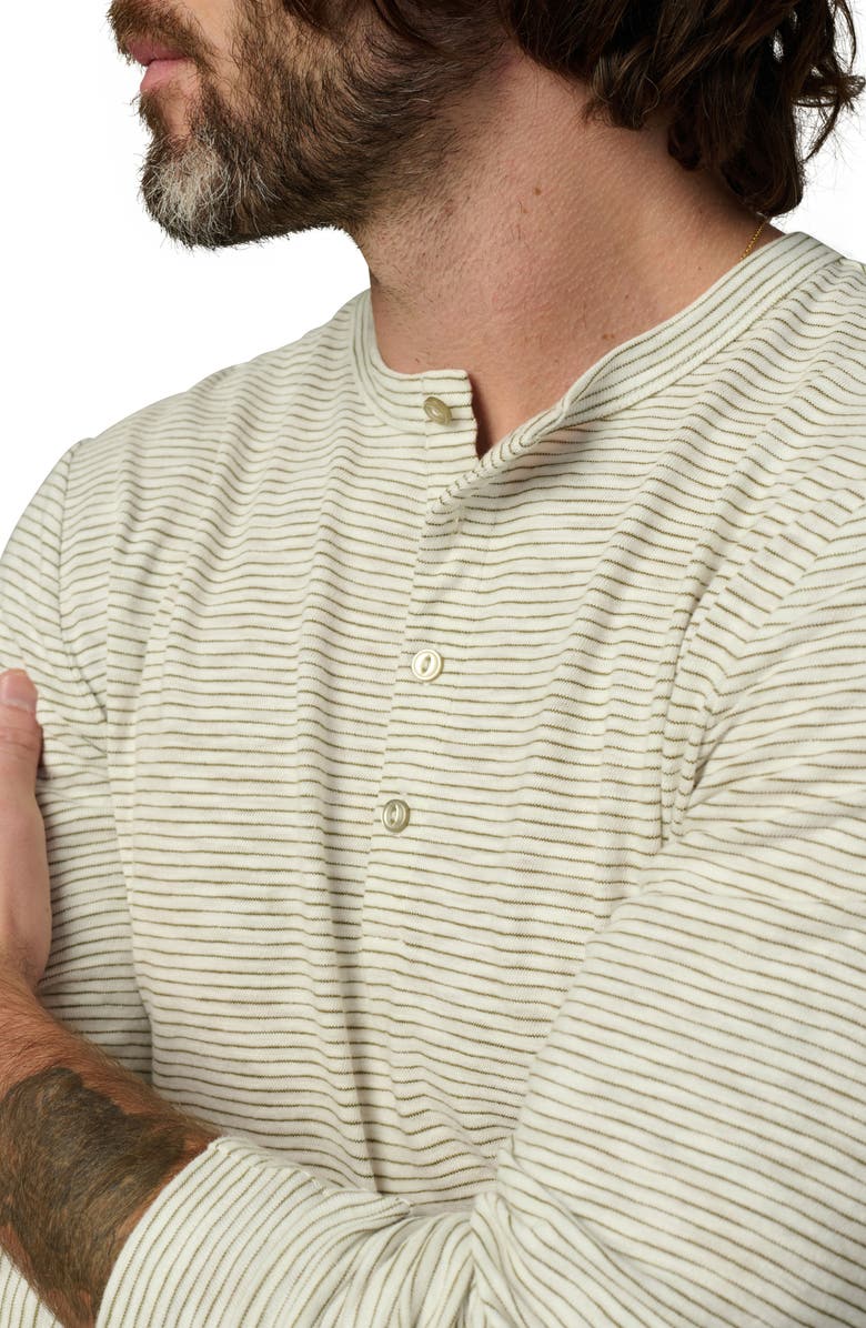 Joe's Stripe Long Sleeve Henley, Alternate, color, Seagrass