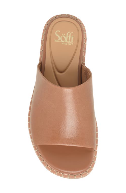 Söfft Noble Leather Sandal In Sand