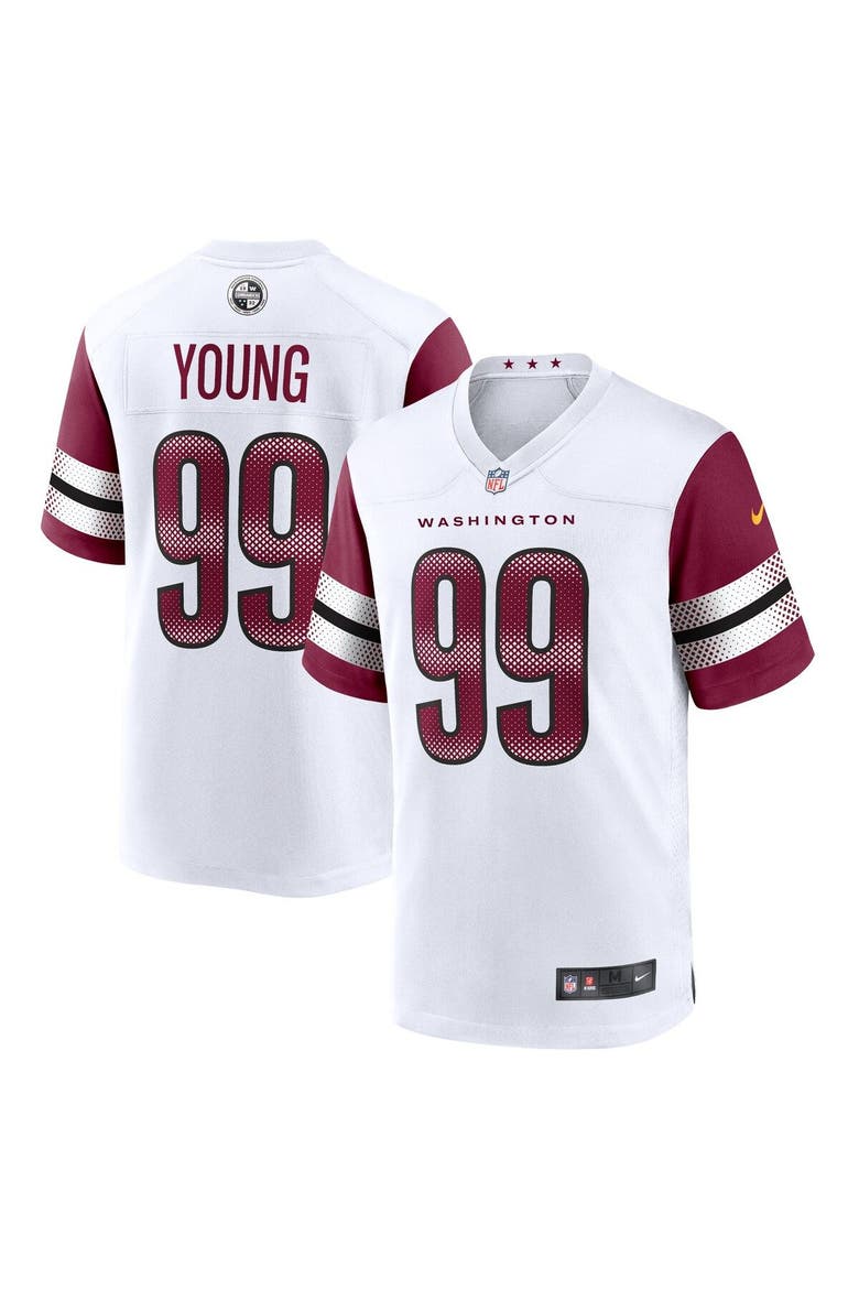 Men's Nike Chase Young White Washington Commanders Game Jersey, Main, color, White