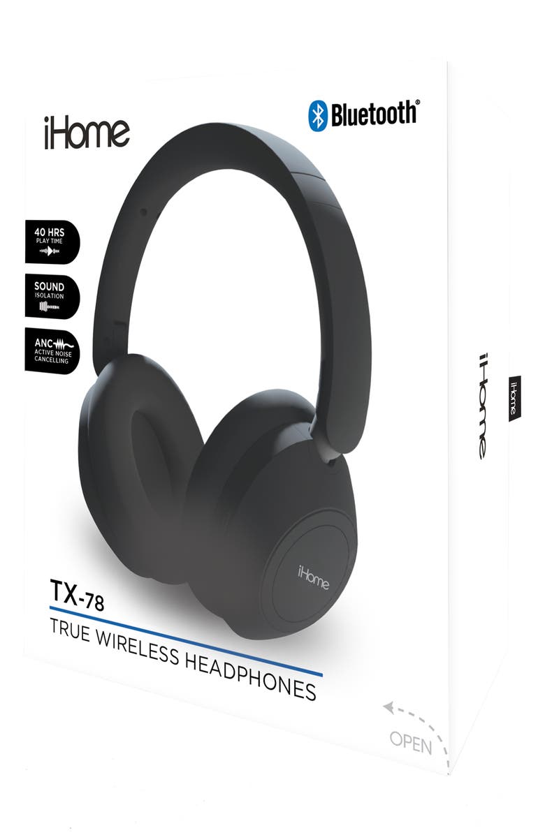 iHome TX-78 Wireless Headphones, Main, color, Black