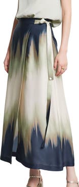 ottod'Ame Printed Viscose Long Skirt