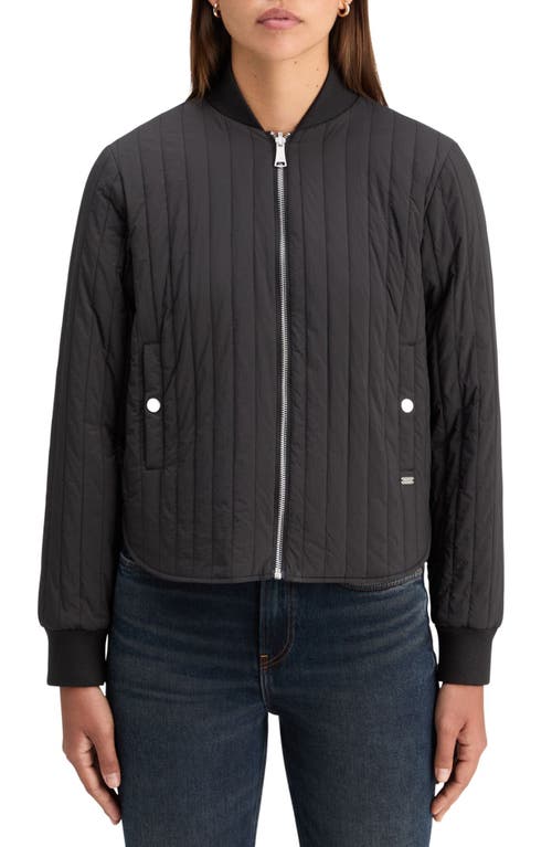 Scotch & Soda Elevated Reversible Bomber Jacket in Evening Black 