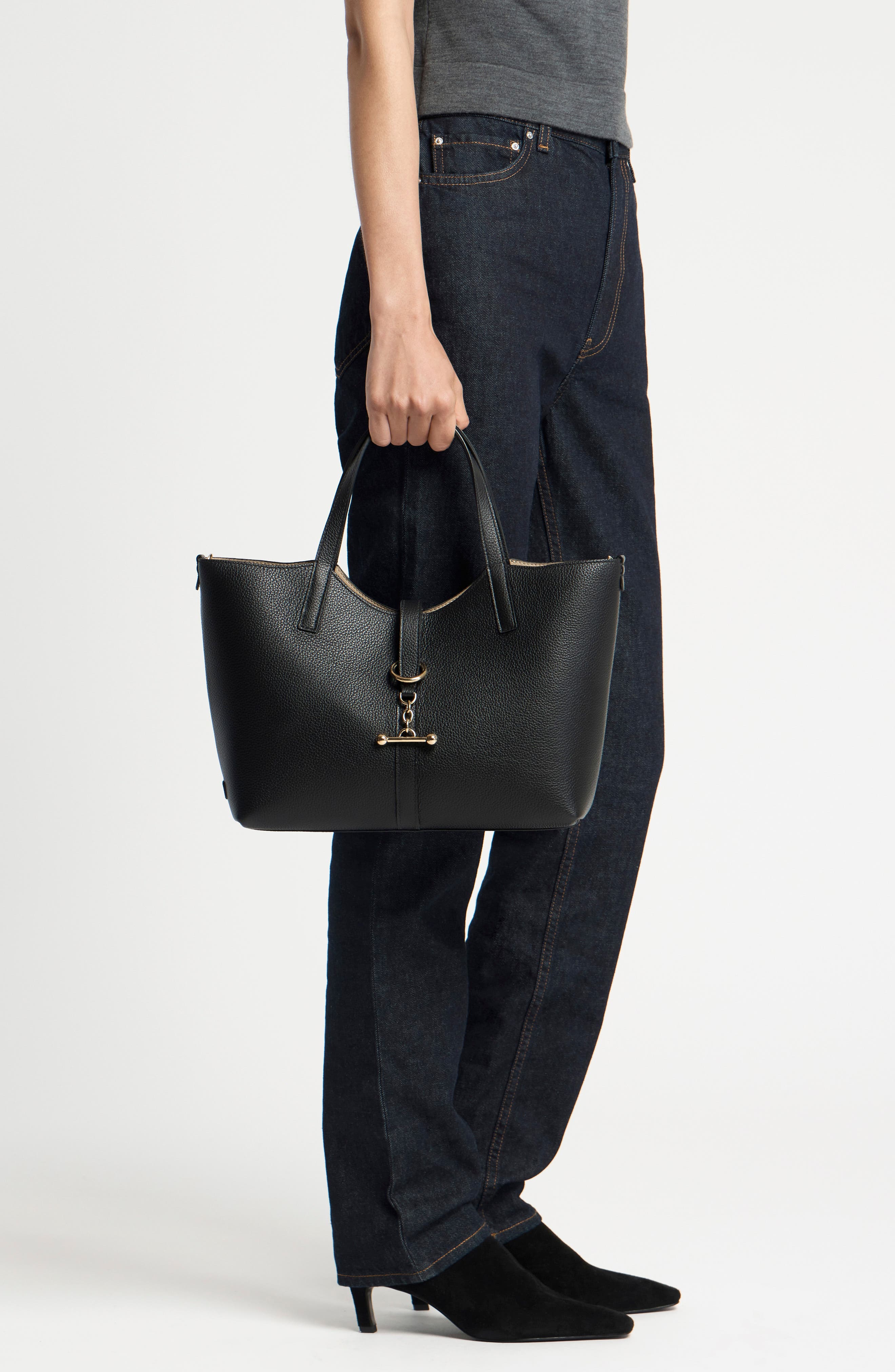 Midi Kite Tote, Alternate, color, BLACK