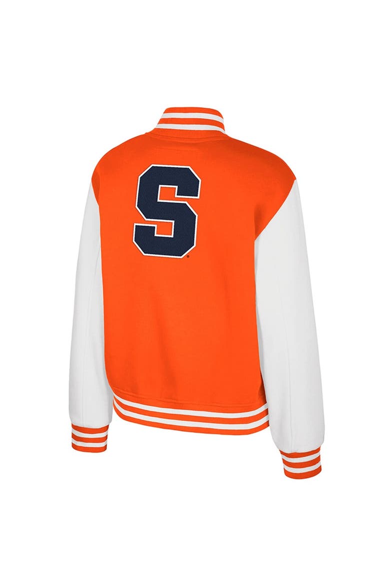 Women's Colosseum Orange Syracuse Orange French Baguette Full Snap Fleece Jacket, Alternate, color, Orange