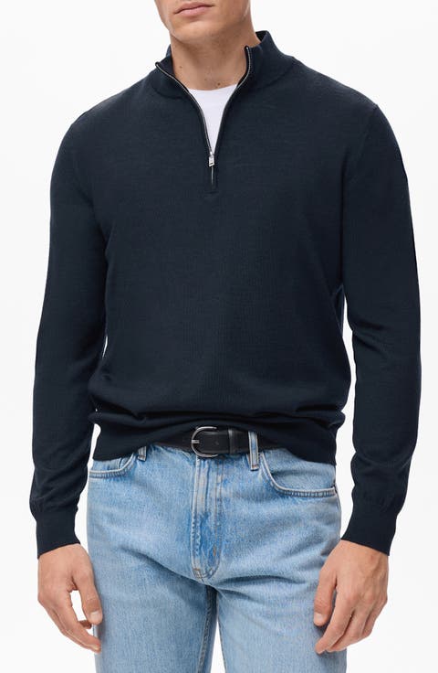 Perkins Wool Quarter Zip Sweater
