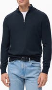 MANGO Perkins Wool Quarter Zip Sweater