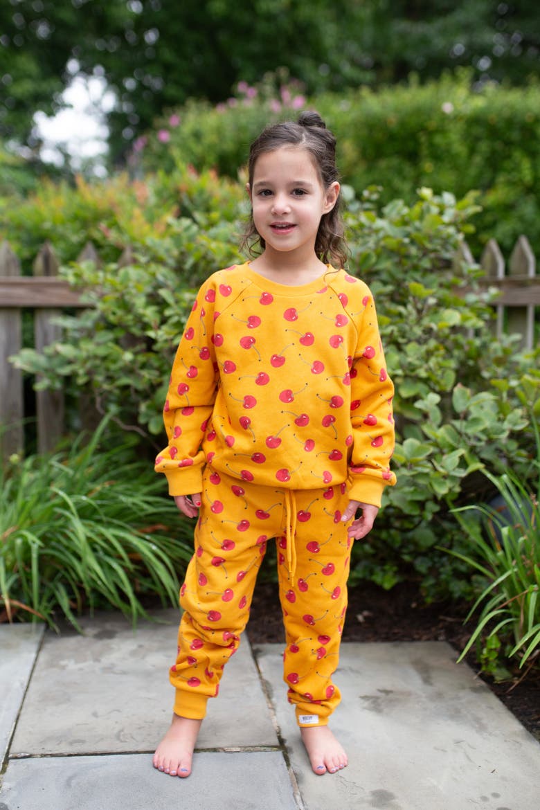 Lougewear Set, Alternate, color, Cherries