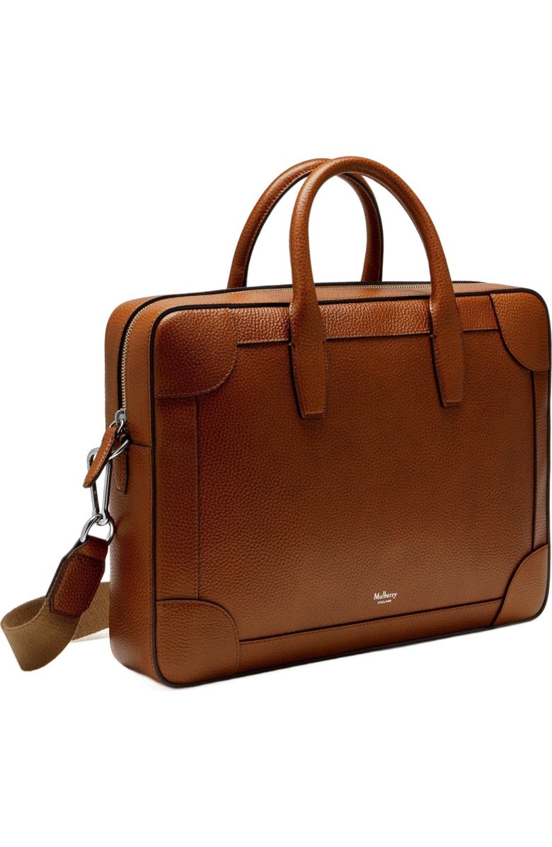 Mulberry Belgrave Leather Briefcase, Alternate, color, Oak