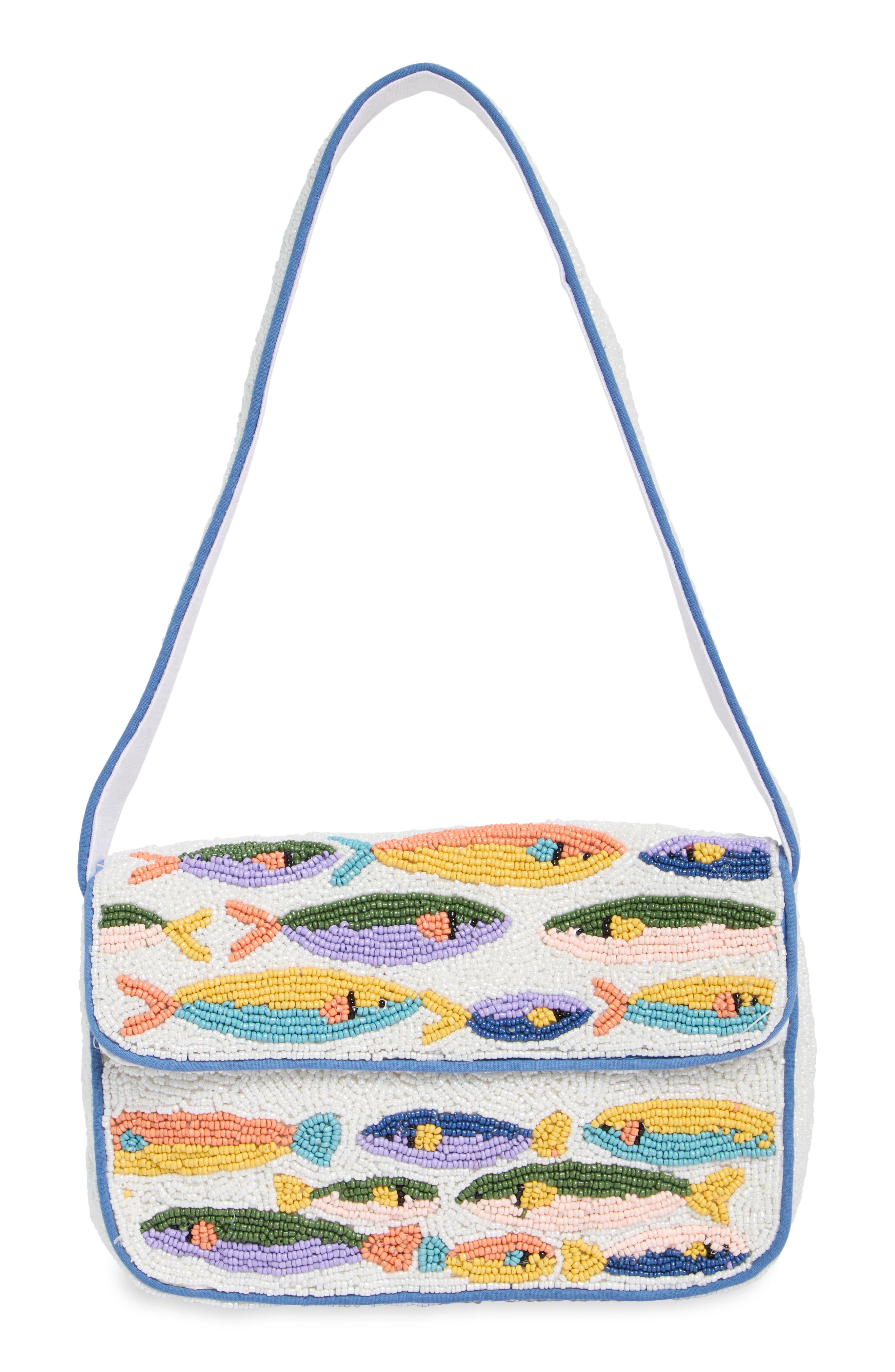 Collection XIIX Beaded Sardines Baguette Shoulder Bag