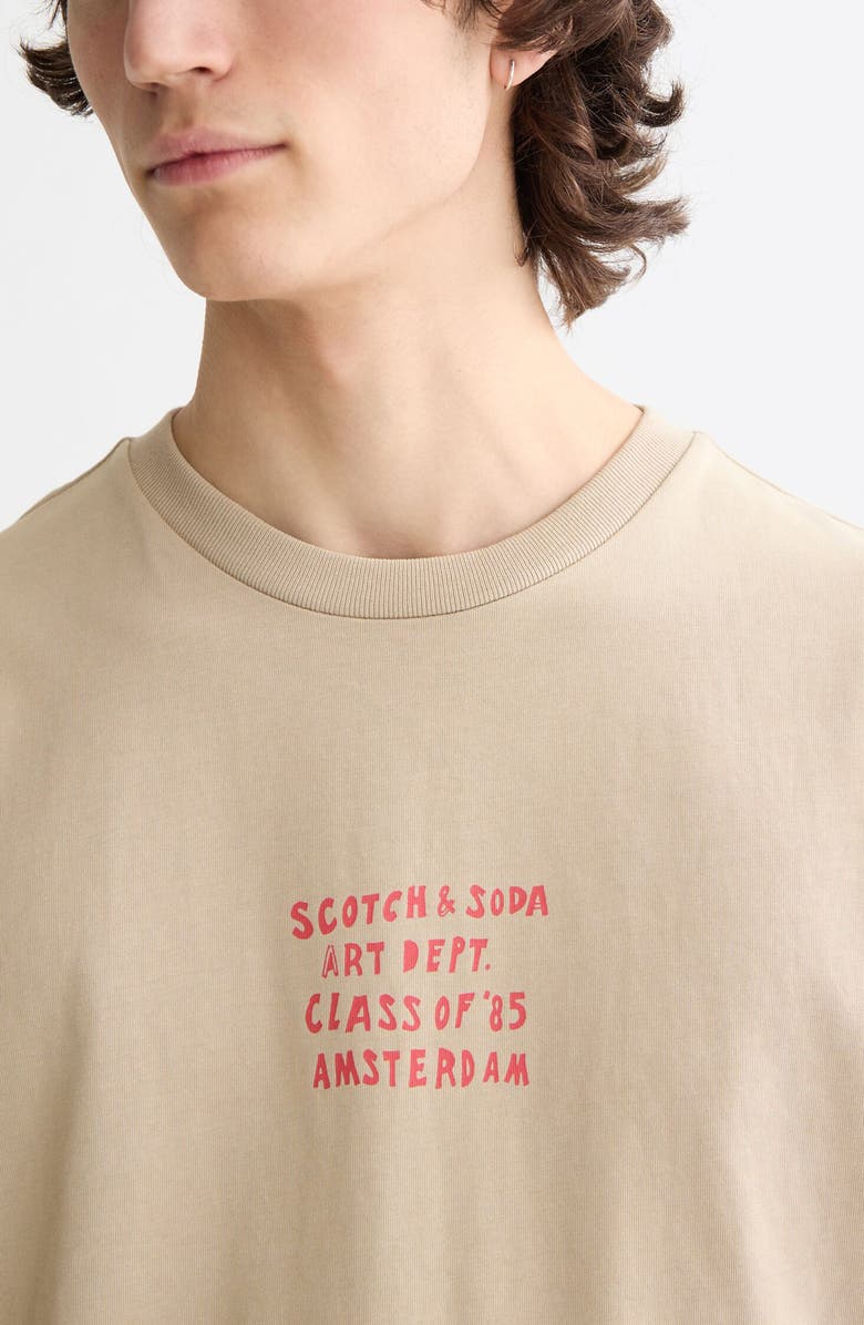 Scotch & Soda Artwork Graphic T-Shirt, Alternate, color, Plaza Taupe
