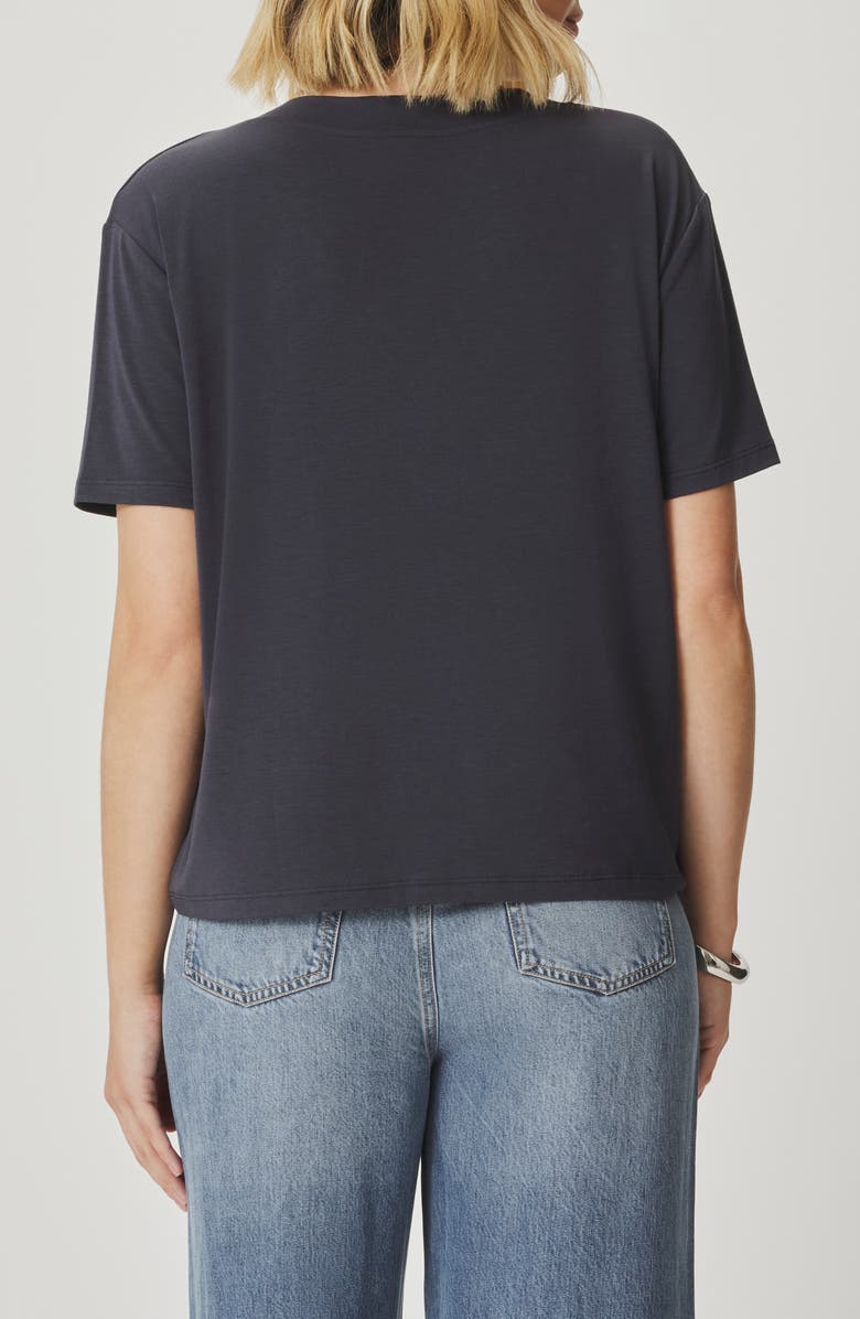 Splendid Kacey V-Neck Short Sleeve T-Shirt, Alternate, color, Lead Grey