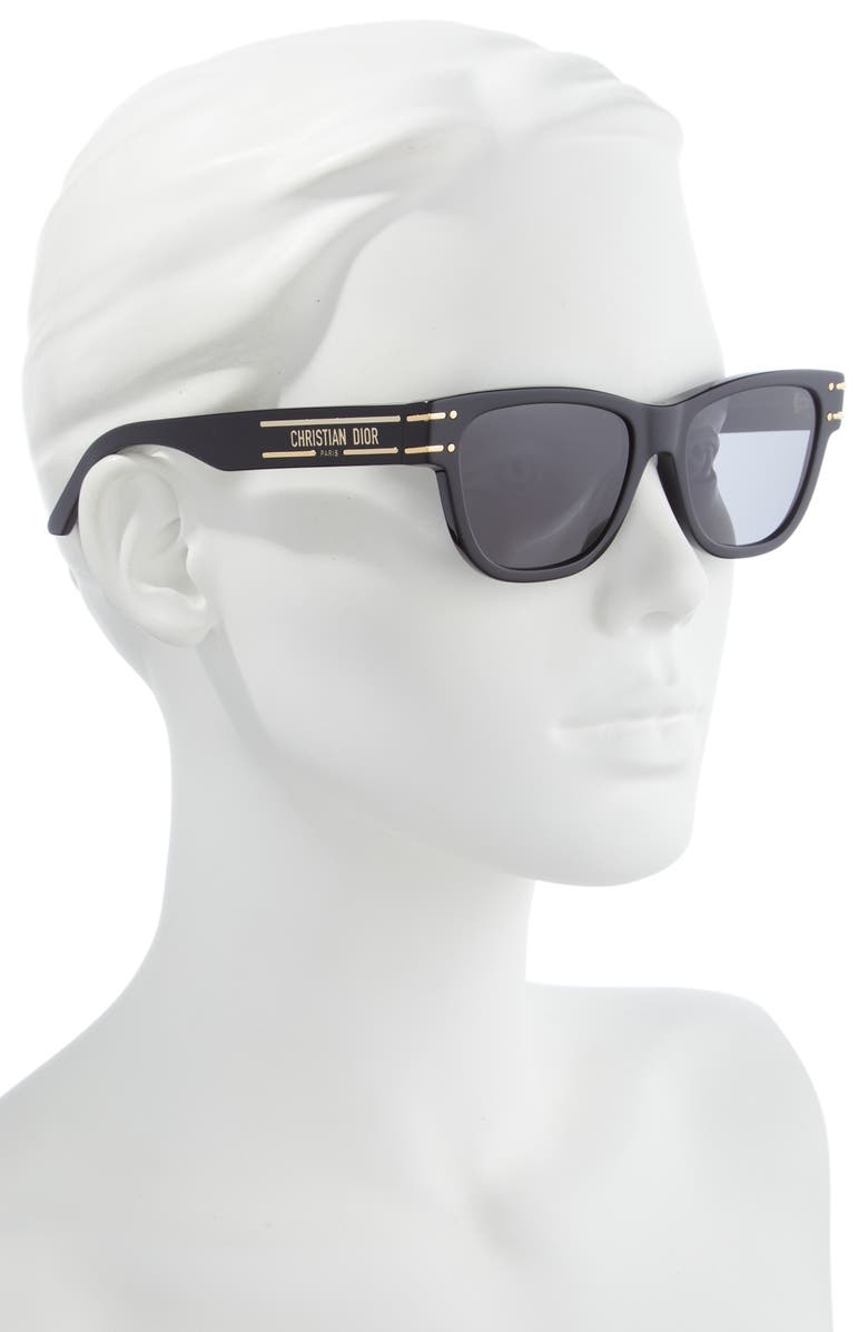DIOR 'Diorsignature S6U 54mm Rectangle Sunglasses, Alternate, color, 