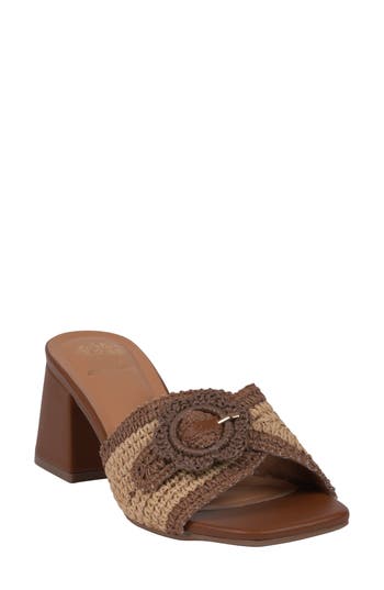 Gc Shoes Liza Block Heel Sandal In Brown