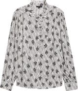 Universal Standard Endora Ruffle Trim Button-Up Shirt