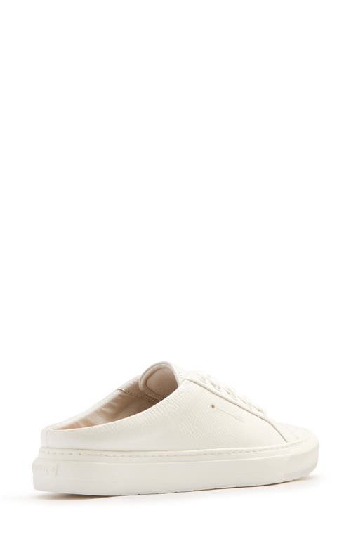 Frankie4 Lincoln Mule In White Tumbled