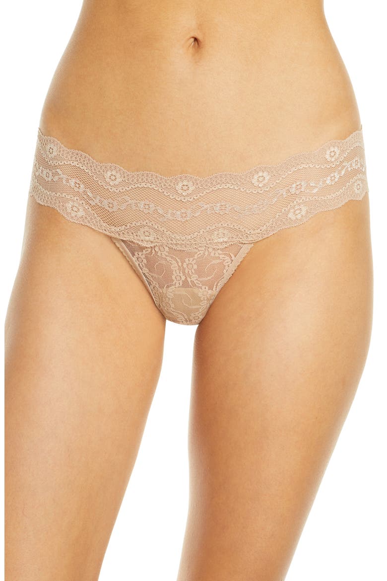 'Lace Kiss' Thong, Main, color, AU NATURAL