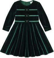 Florence Eiseman Stretch Velvet Dress with Pearls