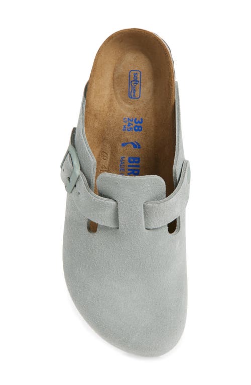 Birkenstock Boston Soft Footbed Clogs In Pure Sage