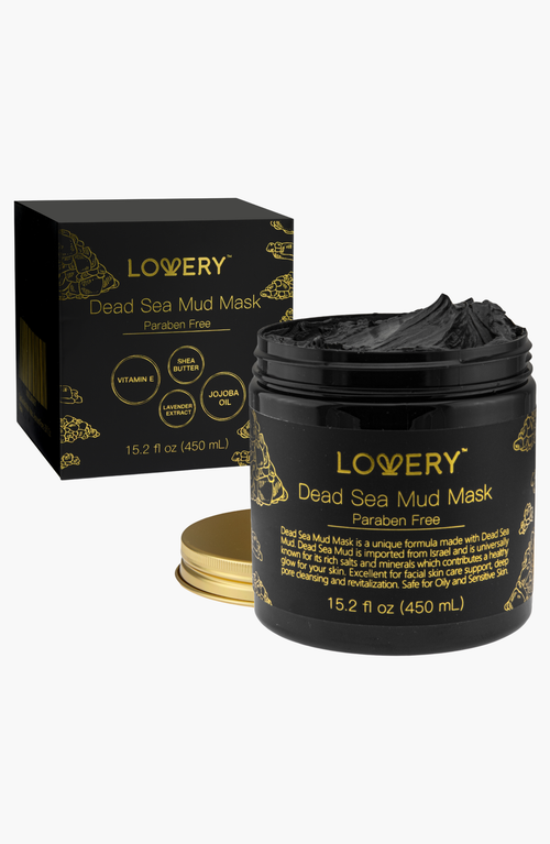 Lovery Dead Sea Mud Mask With Lavender Extract, Shea Butter, Jojoba Oil & Vitamin E