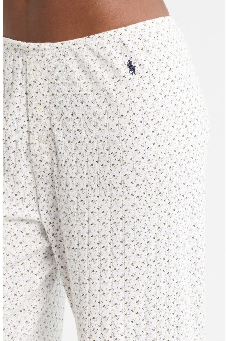 Henley Cotton Pajamas, Alternate, color, PURPLE BUD