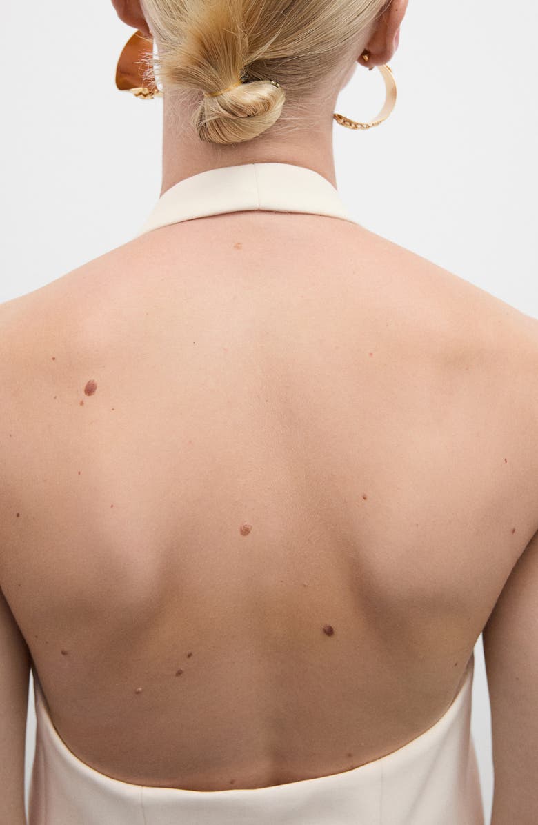 MANGO Beaded Button Halter Vest, Alternate, color, 