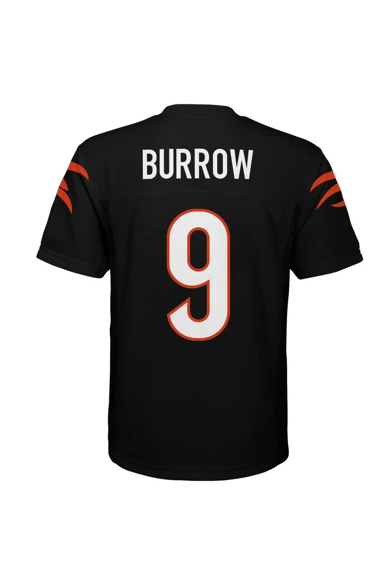 Youth Joe Burrow Black Cincinnati Bengals Replica Player Jersey, Alternate, color, Black
