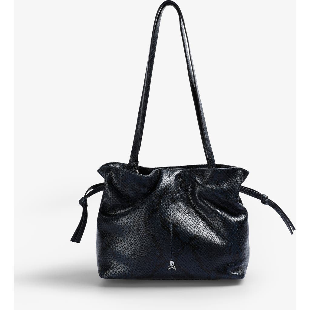 Scalpers Soft Snake Bag In Blue