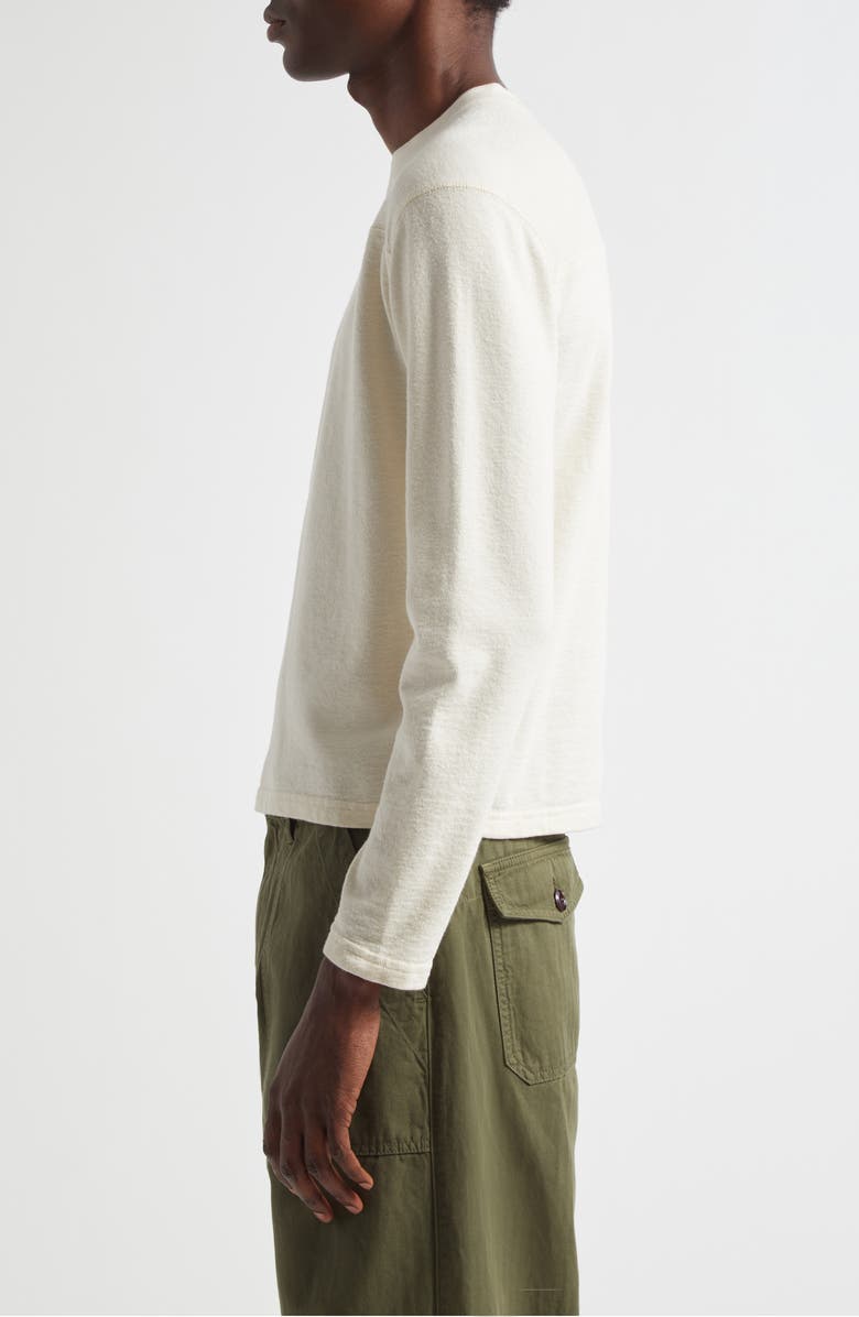 Drake's Long Sleeve T-Shirt, Alternate, color, Antique White