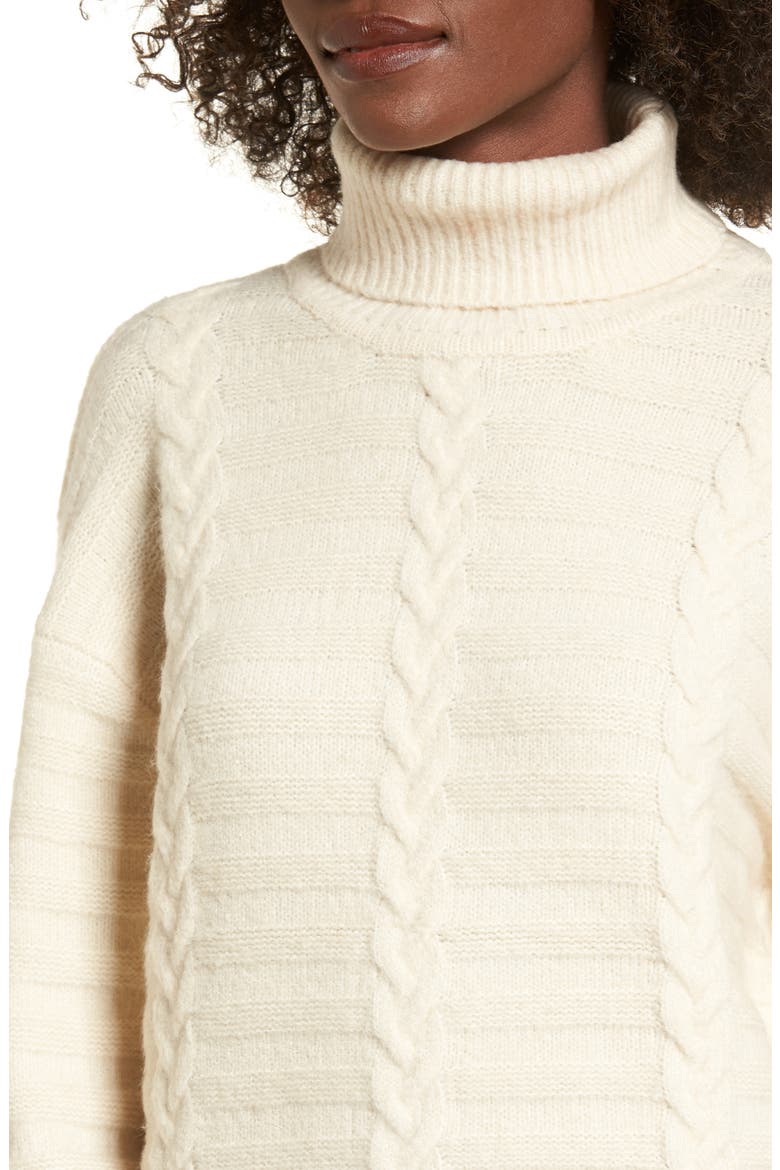 Turtleneck Sweater, Alternate, color, IVORY