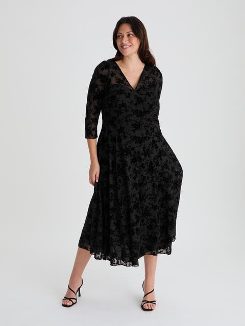 Katherine Vintage Long Midi Dress