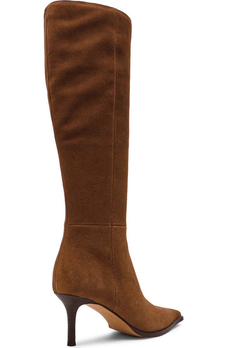 Steve Madden Lingo Pointed Toe Knee High Boot, Alternate, color, Chestnut Suede