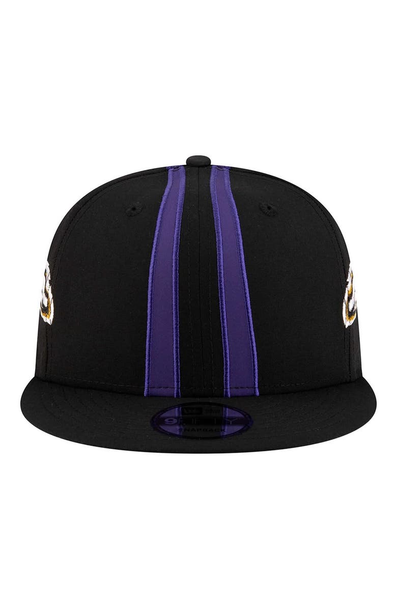 New Era Men
s New Era Black Baltimore Ravens Helmet 9FIFTY Snapback Hat, Alternate, color, Black