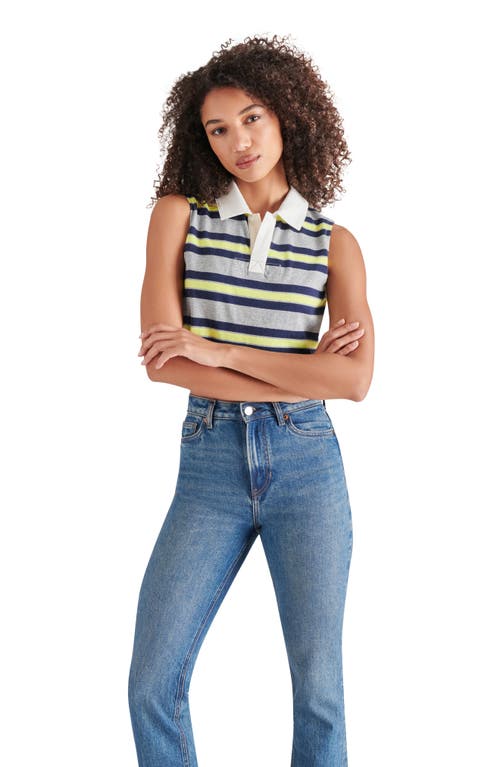 Steve Madden Ryland Sleeveless Cotton Polo In Grey Heather