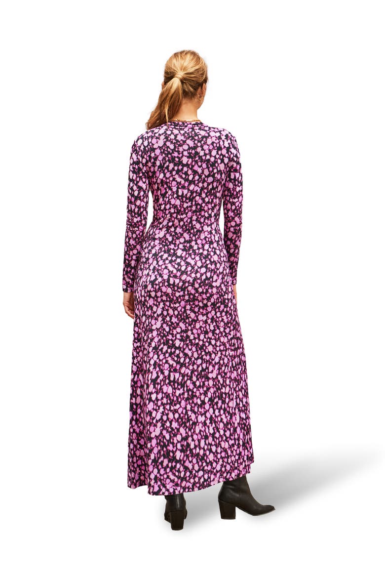 Leopard Print Waist Detail Dress, Alternate, color, Pink