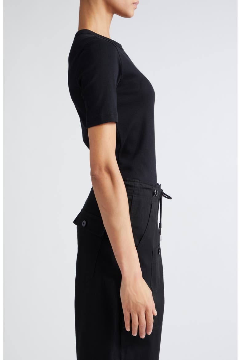 Classic Rib T-Shirt, Alternate, color, BLACK