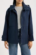 Bernardo Stand Collar Raincoat