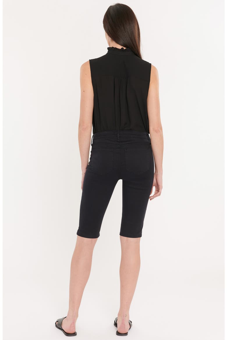 Denim Bermuda Shorts, Alternate, color, BLACK
