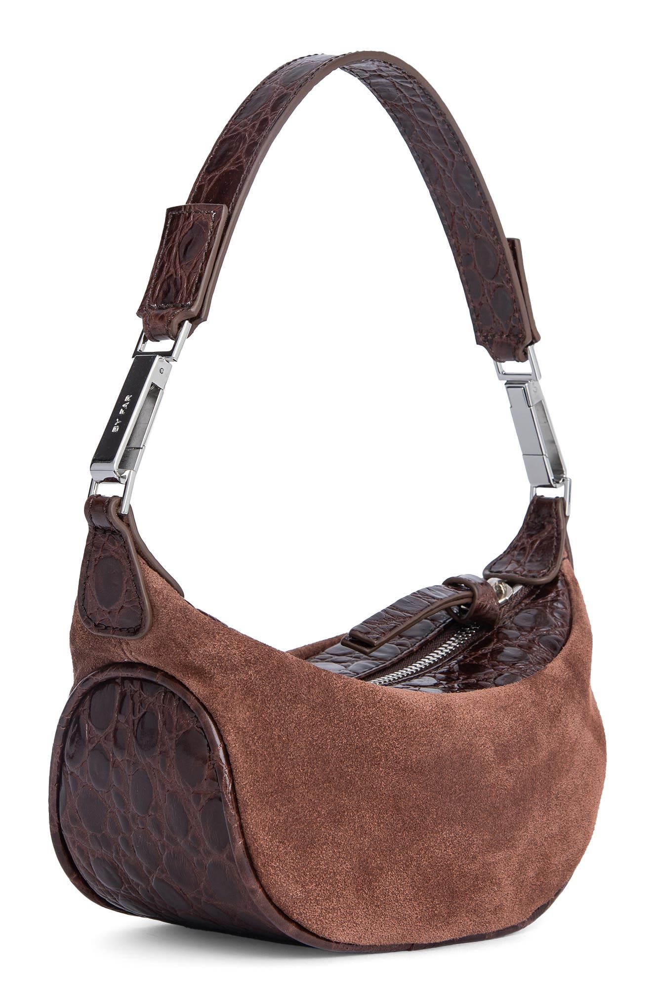 By Far Mini Ami Leather Shoulder Bag, Alternate, color, 