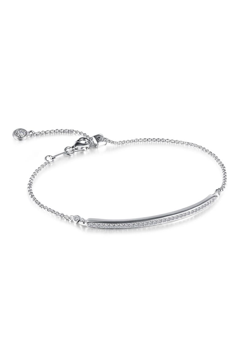Simulated Diamond Bracelet, Main, color, SILVER