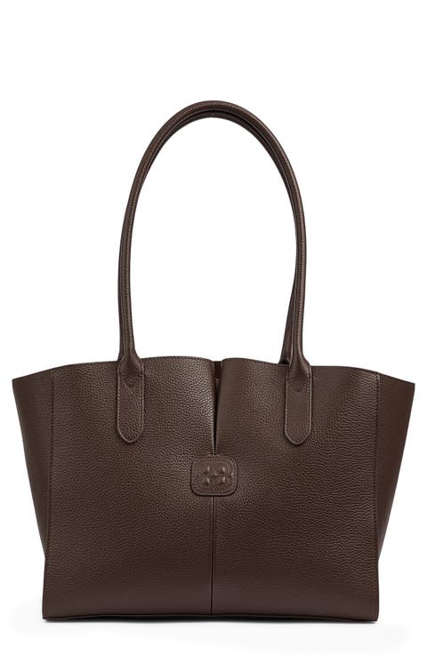 Midi Jemima Leather Tote