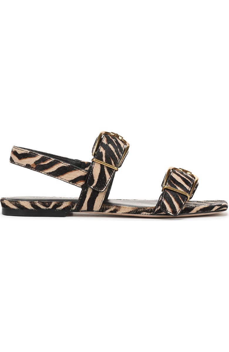 Veronica Beard Maglio-2 Genuine Calf Hair Sandal, Alternate, color, Ziger Brown Leather