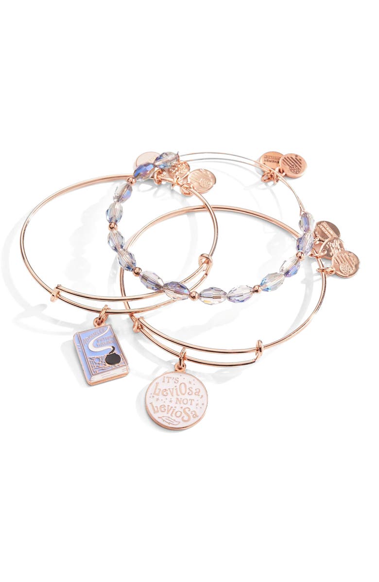 Alex and Ani Harry Potter<sup>™</sup> Hermione Bangle Bracelets Set Of 3, Alternate, color, Rose Gold